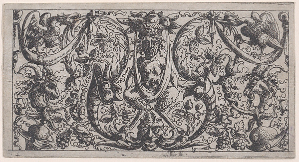Ornamental Fillet with a Satyr at Centre