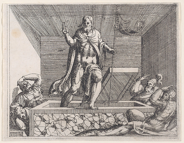 The Risen Christ, from Old and New Testaments by Augustin Hirschvogel