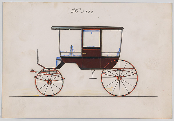 Design for 6 seat Rockaway, no. 3322