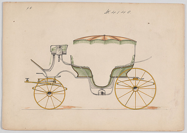 Design for Parasol-top Vis-à-vis, no. 4140