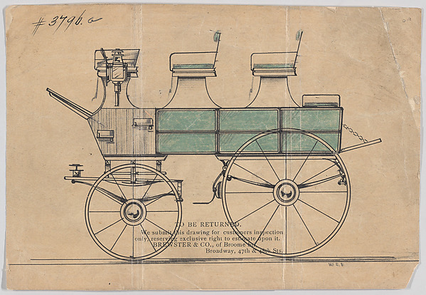 Design for Roof Seat Break, no. 3796a