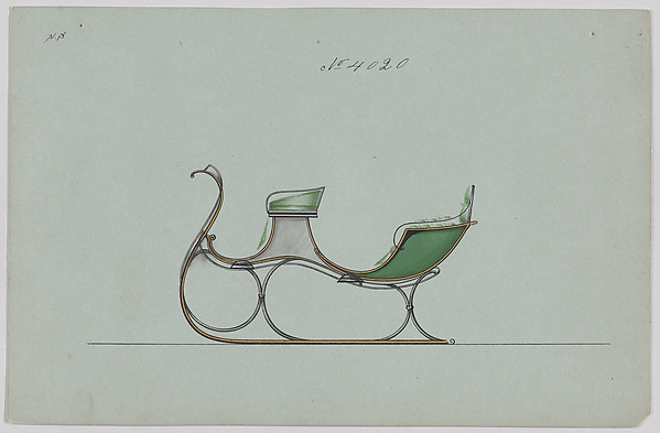 Design for 4 Seat Sleigh, no. 4020