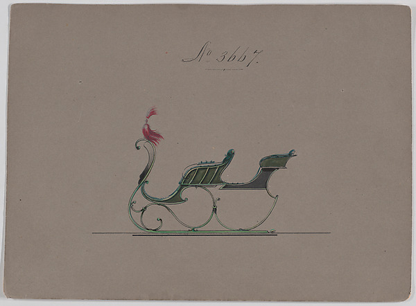 Design for Rumble Sleigh, no. 3667