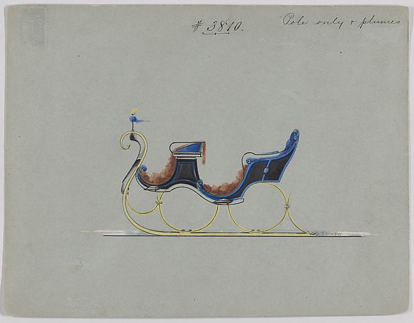 Design for 4 Seat Sleigh, no. 3810