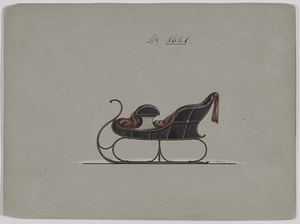 Design for 4 Seat Sleigh, no. 3621