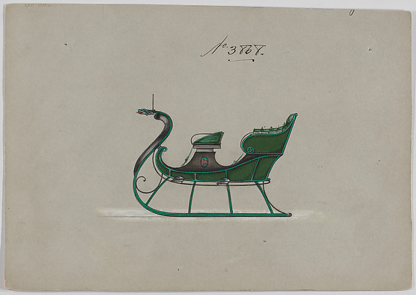 Design for 4 Seat Sleigh, no. 3868