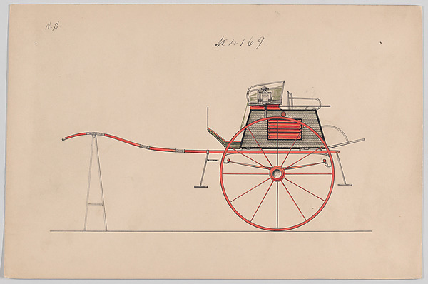 Design for Dog Cart or 2 Wheeler, no. 4169