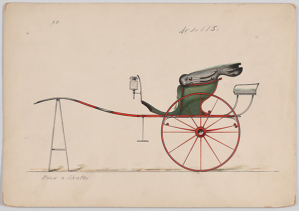 Design for Dog Cart or 2 Wheeler, no. 4115