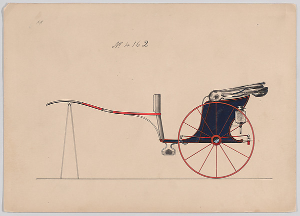 Design for Dog Cart or 2 Wheeler, no. 4162