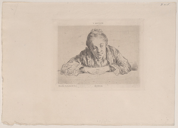 Étude, ou femme accoudée, from "L'Artiste"