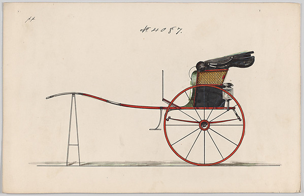 Design for Dog Cart or 2 Wheeler, no. 4087