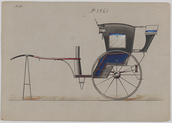 Design for a Hansom or Foder Cab, no. 3961