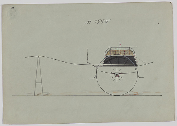 Design for Dog Cart, no. 3995