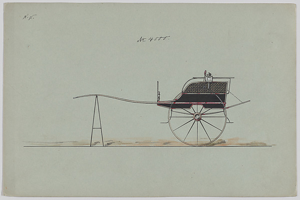 Design for Dog Cart or 2 Wheeler, no. 4000