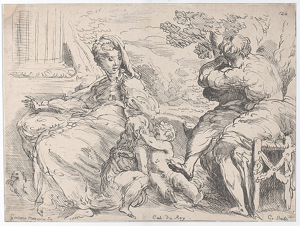 Holy Family with St. John the Baptist by Anne Claude Philippe de Tubières, comte de Caylus