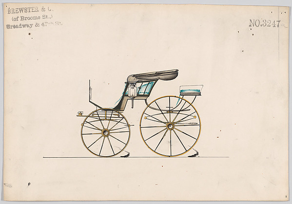 Design for Pony Phaeton, no. 3247a