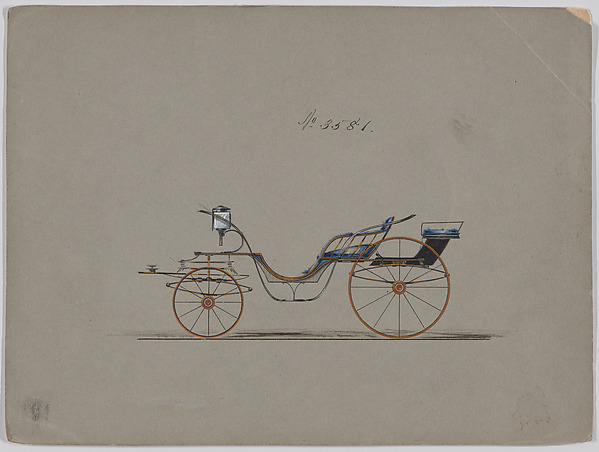 Design for Pony Phaeton, no. 3581