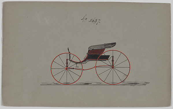 Design for Pony Phaeton, no. 3637