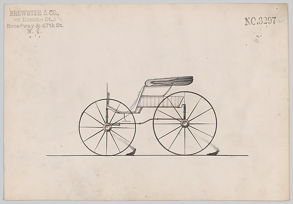 Design for Pony Phaeton, no. 3297a