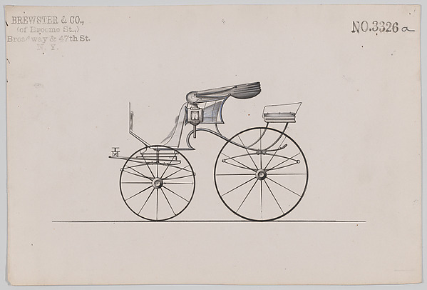 Design for Pony Phaeton, no. 3326a