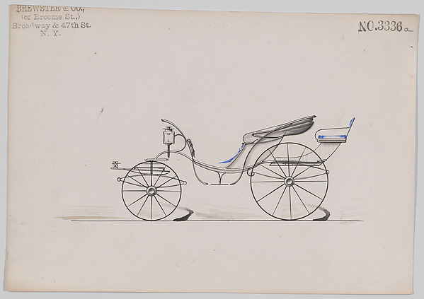 Design for Pony Phaeton, no. 3336a