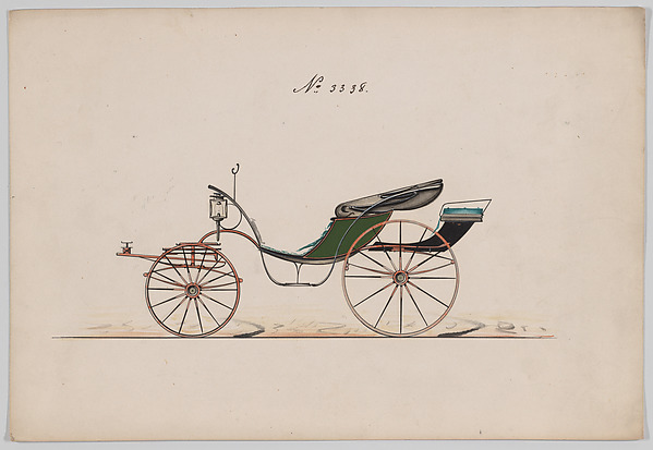 Design for Pony Phaeton, no. 3338