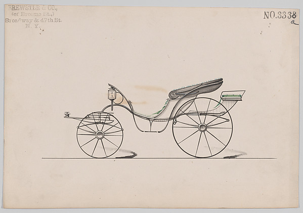 Design for Pony Phaeton, no. 3338a