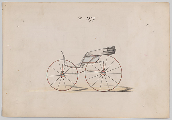 Design for Pony Phaeton, no. 3377