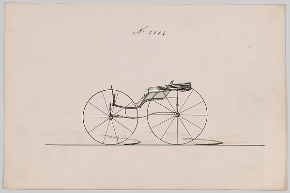 Design for Pony Phaeton, no. 3402 by Brewster & Co., The Metropolitan Museum of Art