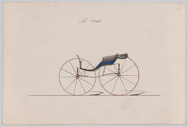Design for Pony Phaeton, no. 3408