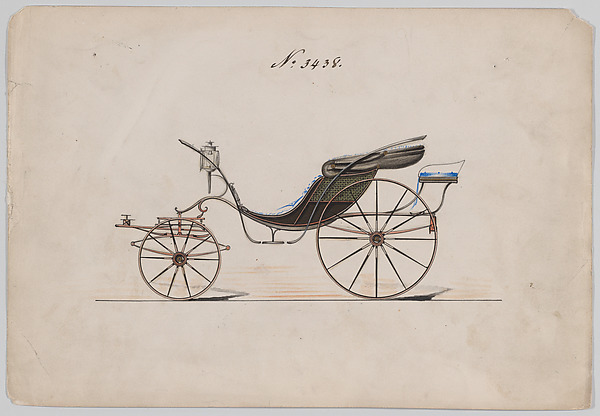 Design for Pony Phaeton, no. 3438