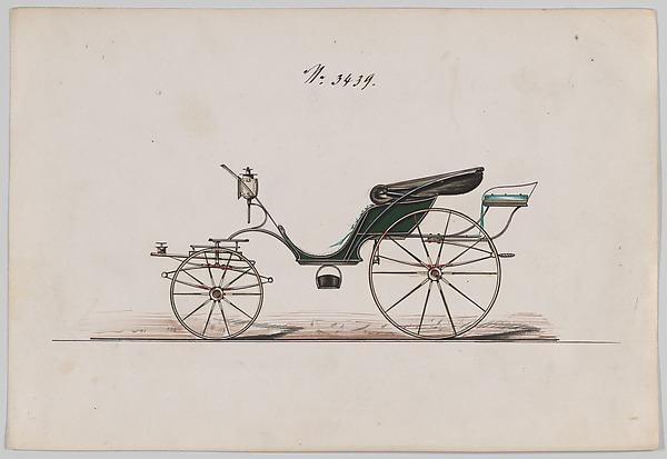 Design for Pony Phaeton, no. 3439 by Brewster & Co., The Metropolitan Museum of Art
