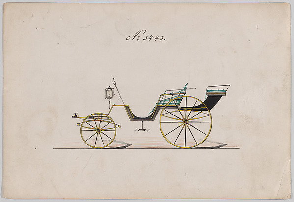 Design for Pony Phaeton, no. 3443
