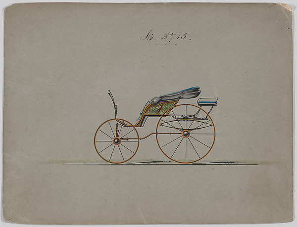 Design for Pony Phaeton, no. 3713