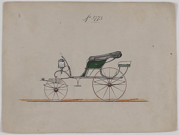 Design for Pony Phaeton, no. 3773