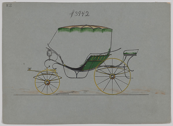 Design for Pony Phaeton, no. 3942