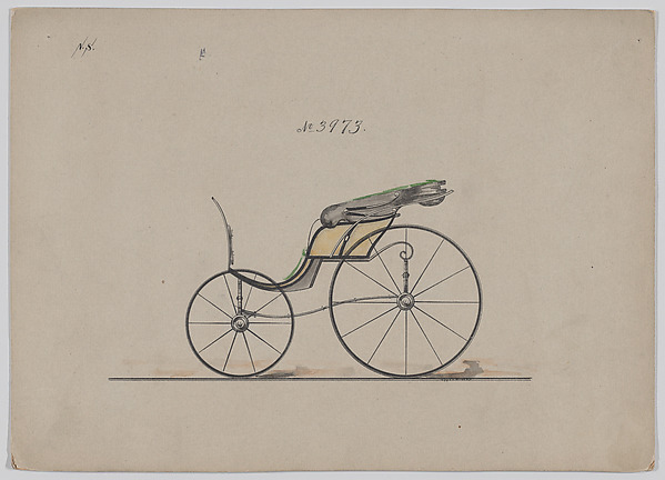 Design for Pony Phaeton, no. 3973