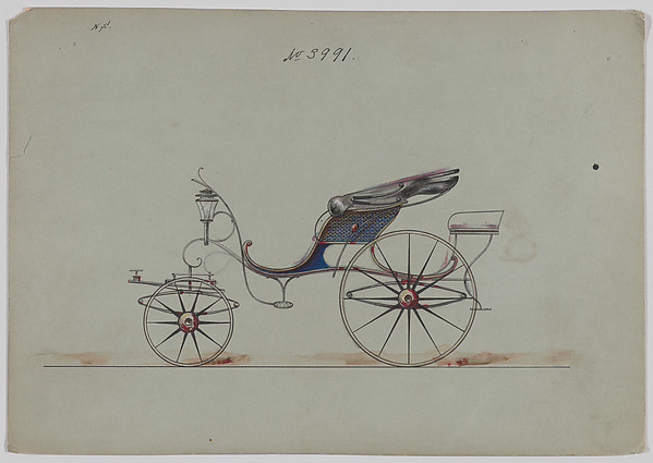 Design for Pony Phaeton, no. 3991