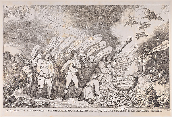 A Charm for a Democracy, Reviewed, Analysed, & Destroyed Jan 1 1799 to the Confusion of its Affiliated Friends