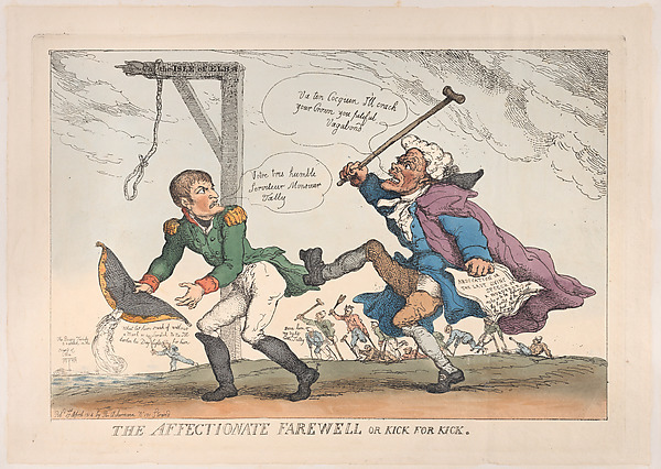 The Affectionate Farewell, or Kick for Kick