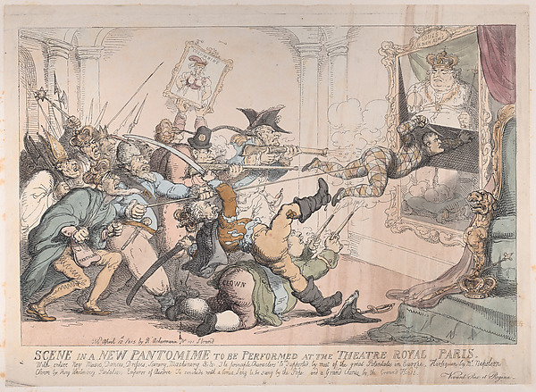 Scene in a New Pantomime to be Performed at the Theatre Royal Paris