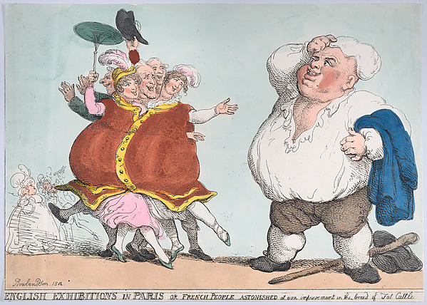 English Exhibitions in Paris or French People Astonished at Our Improvement in the Breed of Fat Cattle