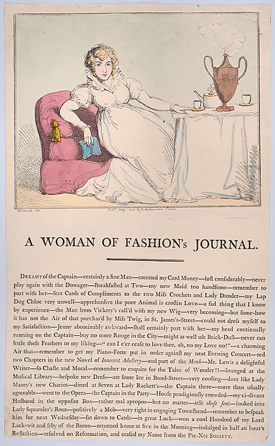 A Woman of Fashion's Journal