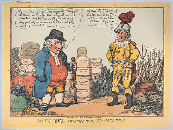 John Bull Arming The Spaniards