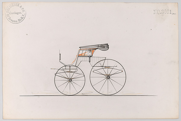 Design for Road Wagon, no. 3091a by Brewster & Co., The Metropolitan Museum of Art