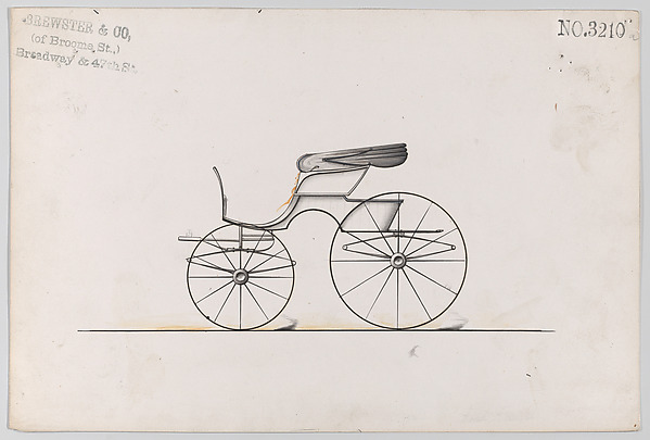 Design for Road Wagon, no. 3210a by Brewster & Co., The Metropolitan Museum of Art
