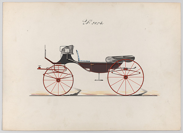 Design for Caleche or Vis-a-Vis, no. 3054