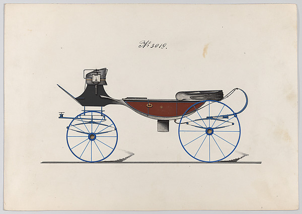 Design for a Caleche or Vis-a-vis, no. 3019