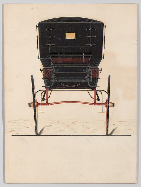 Design for Two-Wheel Cabriolet (rear view, unnumbered)