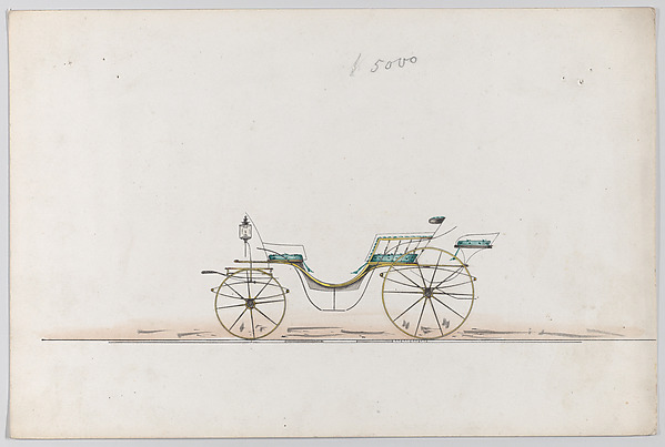 Design for Vis-à-vis Phaeton (unnumbered) by Brewster & Co., The Metropolitan Museum of Art